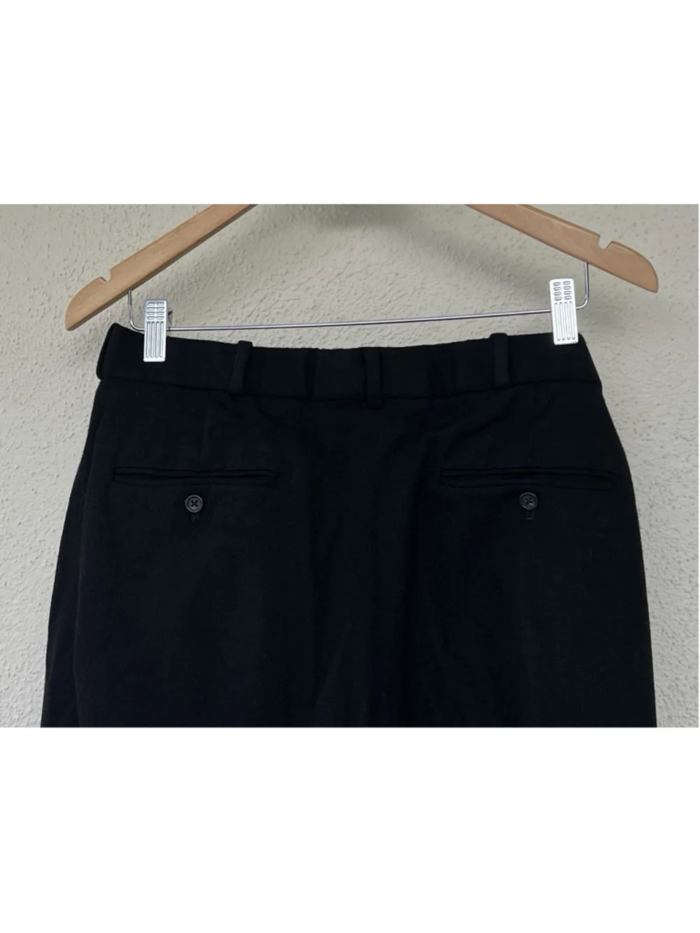 VTG Polo Ralph Lauren Black Wool Blend Straight Pants Men’s Size 36 Classic